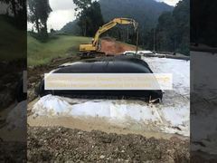 黒/砂 ジオテキスタイル 脱水チューブ 引張強度 200/200kn 高い脱水性能