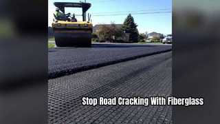 グラスファイバージオグリッド道路補強ソリューション
