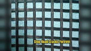 耐久性のある道路安定化のためのグラスファイバージオグリッド