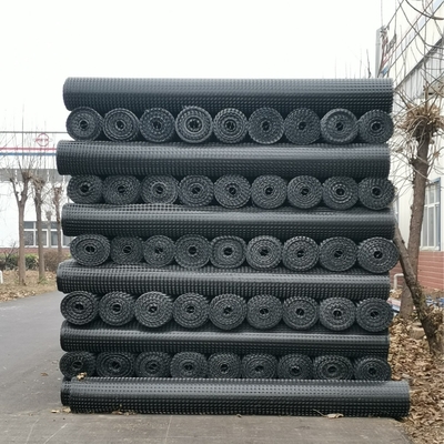 路床の抵抗力があるプラスチックジオグリッドの網の舗装基盤100-200 Mpaの張力