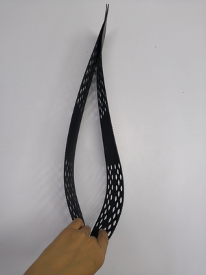 黒い傾斜路の道路工事の砂利のHDPE Geocellは安定した