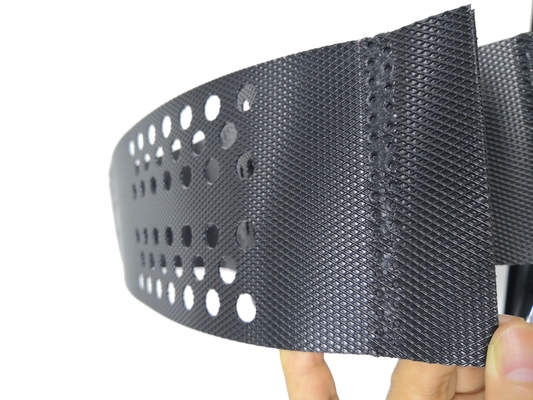 黒いHDPE Geocell Geotechは砂利の私道のペーバー斜面の保護のために格子がつく
