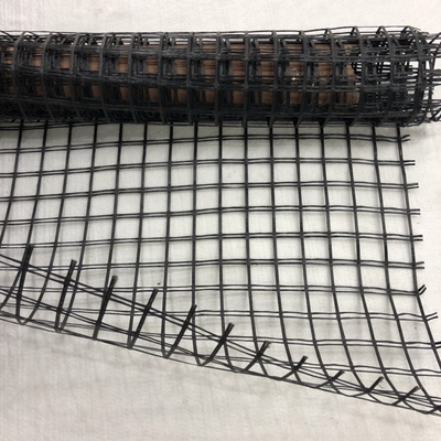 舗装の地面安定のための黒い網のガラス繊維Geogrid