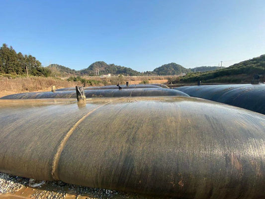 黒砂 地質繊維 脱水管 砂で満たされた コッファーダム 復旧 土地復旧 高温耐性と性能を提供する