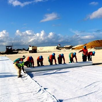 長寿命連続フィラメント不織ジオテキスタイル 空港滑走路インフラサポート用